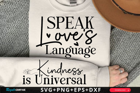 Speak Loves Language Sleeve SVG Design, Christian Sleeve SVG, Faith SVG Design, Jesus Sleeve SVG SVG Regulrcrative 
