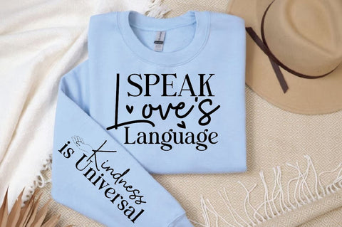Speak Loves Language Sleeve SVG Design, Christian Sleeve SVG, Faith SVG Design, Jesus Sleeve SVG SVG Regulrcrative 