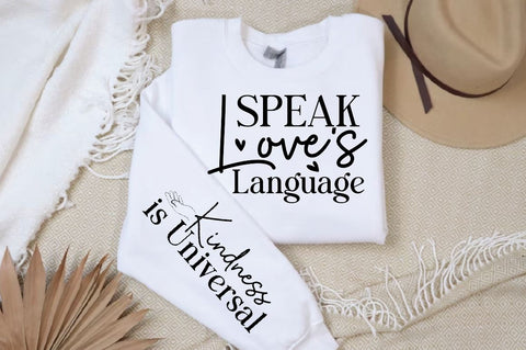 Speak Loves Language Sleeve SVG Design, Christian Sleeve SVG, Faith SVG Design, Jesus Sleeve SVG SVG Regulrcrative 