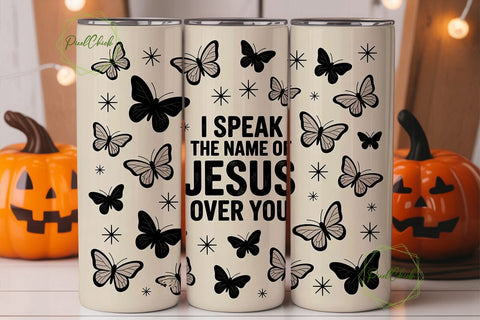 Speak The Name of Jesus Tumbler Wrap Sublimation PixelChick 