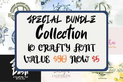 Special Bundle Collection Font Dm Letter Studio 