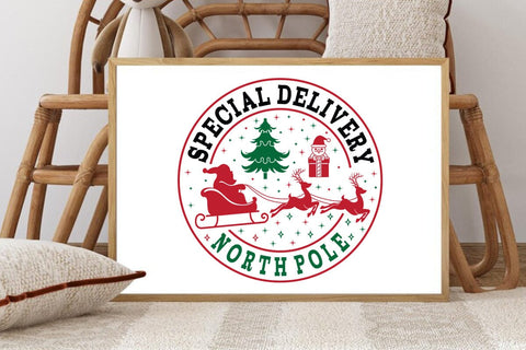 Special delivery north pole SVG Angelina750 