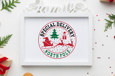 Special delivery north pole SVG Angelina750 