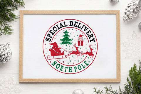 Special delivery north pole SVG Angelina750 