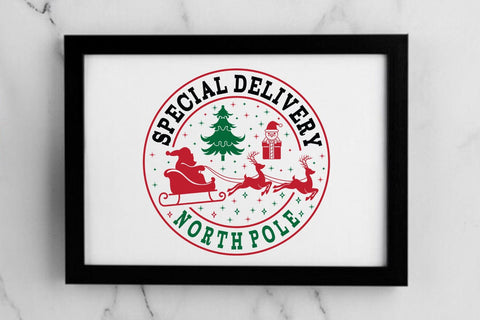 Special delivery north pole SVG Angelina750 