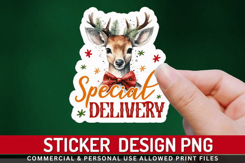 Special delivery Stickers Design Sublimation Regulrcrative 