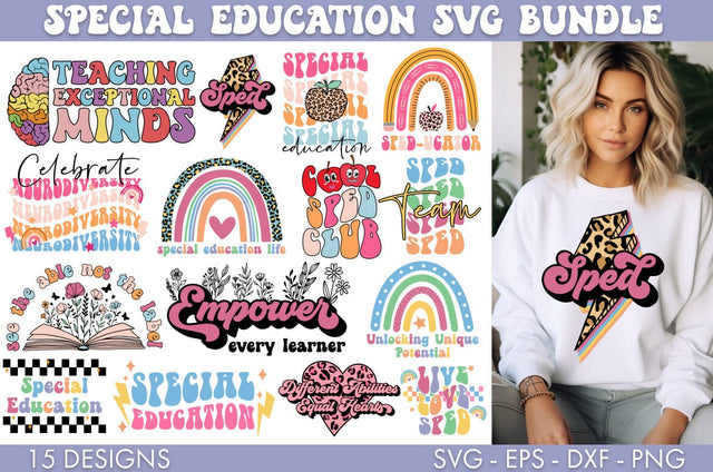 Special Education SPED SVG PNG Bundle SVG Freeling Design House 
