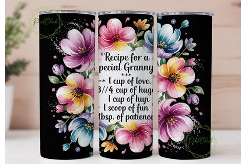 Special Granny Tumbler Wrap Sublimation PixelChick 
