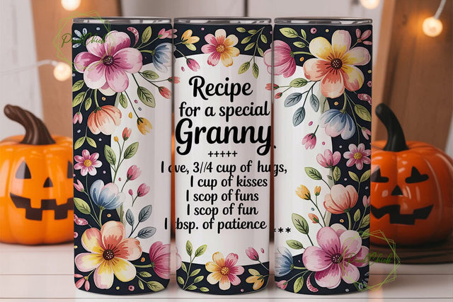 Special Granny Tumbler Wrap Sublimation PixelChick 