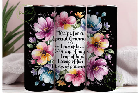 Special Granny Tumbler Wrap Sublimation PixelChick 