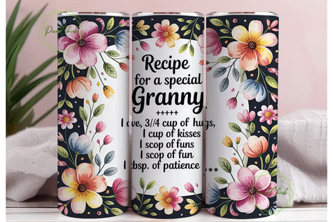 Special Granny Tumbler Wrap Sublimation PixelChick 