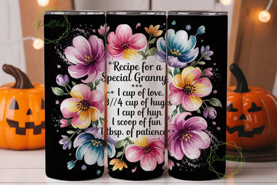 Special Granny Tumbler Wrap Sublimation PixelChick 