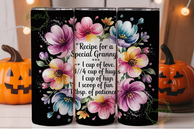Special Granny Tumbler Wrap Sublimation PixelChick 