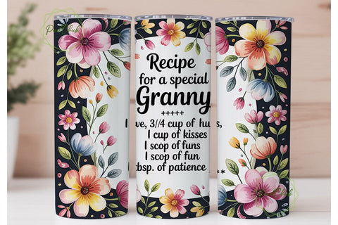Special Granny Tumbler Wrap Sublimation PixelChick 