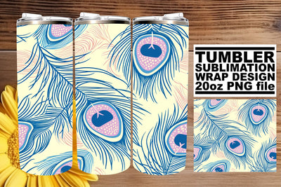Spectrum Feather Dream Tumbler Art 20oz Sublimation afrosvg 