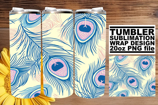 Spectrum Feather Dream Tumbler Art 20oz Sublimation afrosvg 