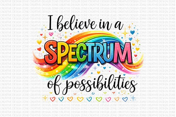 Spectrum Of Possibilities Autism Awareness PNG Digital Download SVG BillahCrafts 