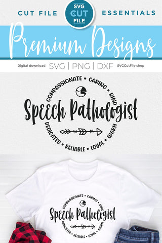 Speech pathologist SVG for men or women SVG SVG Cut File 