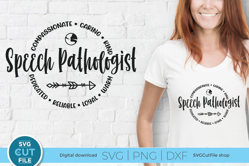 Speech pathologist SVG for men or women SVG SVG Cut File 