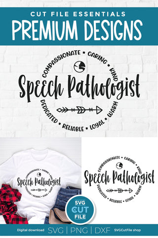 Speech pathologist SVG for men or women SVG SVG Cut File 