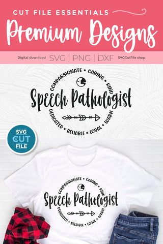Speech pathologist SVG for men or women SVG SVG Cut File 