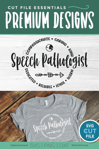 Speech pathologist SVG for men or women SVG SVG Cut File 