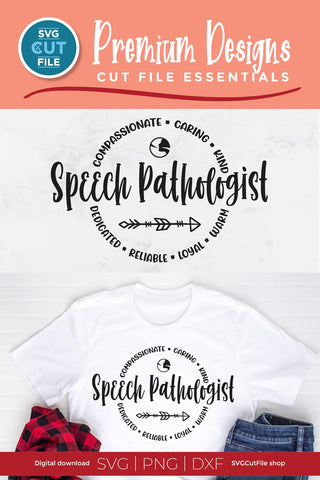 Speech pathologist SVG for men or women SVG SVG Cut File 