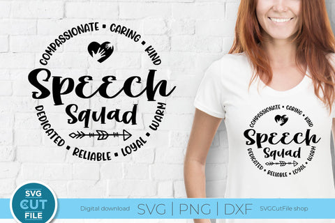 Speech squad svg, a Speech therapist svg for Cricut SVG SVG Cut File 