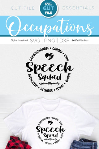 Speech squad svg, a Speech therapist svg for Cricut SVG SVG Cut File 