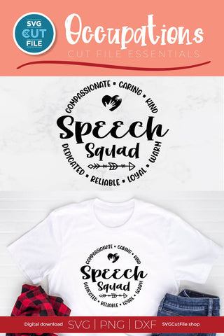 Speech squad svg, a Speech therapist svg for Cricut SVG SVG Cut File 