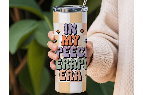 Speech Therapist Era 20oz Tumbler Design Sublimation DesignSVG 