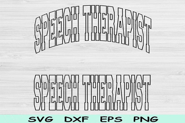 Speech Therapist Svg Cut File, Speech Therapist Png, Speech Therapy Svg Files For Cricut, Speech Therapist Shirt Sublimation Digital Designs SVG TiffsCraftyCreations 