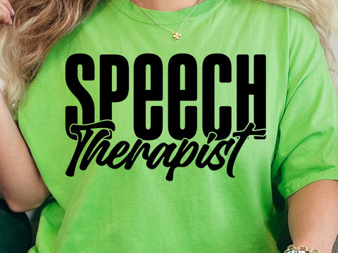 Speech Therapist SVG, SLP Files SVG DesignDestine 