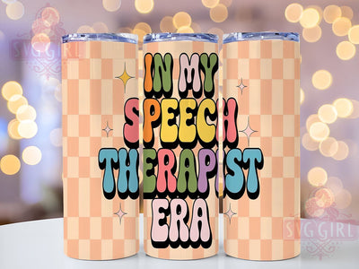 Speech Therapist Tumbler, SLP Gift, 20oz Sublimation Wrap, Speech Language Pathologist, Funny Tumbler, Custom Drinkware, Therapist Gift Sublimation SvggirlplusArt 