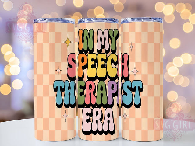 Speech Therapist Tumbler, SLP Gift, 20oz Sublimation Wrap, Speech Language Pathologist, Funny Tumbler, Custom Drinkware, Therapist Gift Sublimation SvggirlplusArt 