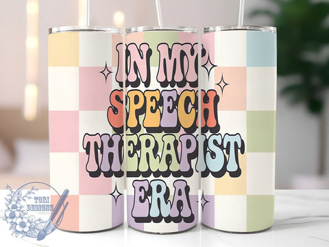 Speech Therapist Tumbler Wrap, In My Speech Therapist Era, 20oz Tumbler Design, Sublimation PNG, Speech Therapy Gift, Educational Drinkware, Custom Tumbler Design Sublimation ToriDesigns 