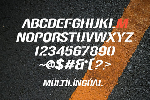 Speed Impact - Futuristic Racing Font Font Mozzatype 
