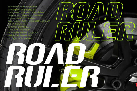 Speed Impact - Futuristic Racing Font Font Mozzatype 