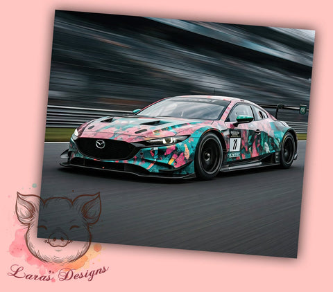 Speed Racing Car Lover Tumbler Wrap, Sublimation Tumbler, 20oz Tumbler Wrap, Racing Tumbler, Car Lover Tumbler, Personalized Tumbler, Speed Racing Tumbler Sublimation Lara' s Designs 