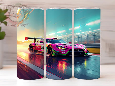 Speed Racing Car Lover Tumbler Wrap, Sublimation Tumbler, 20oz Tumbler Wrap, Racing Tumbler, Car Lover Tumbler, Personalized Tumbler, Speed Racing Tumbler Sublimation Lara' s Designs 