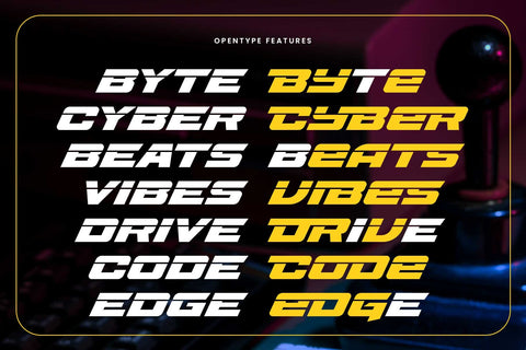 Speed Rusher – Sporty Futuristic Font Arterfak Project 