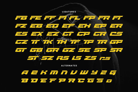 Speed Rusher – Sporty Futuristic Font Arterfak Project 