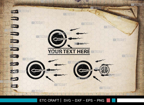 Sperm Monogram, Sperm Silhouette, Sperm SVG, Male Anatomy Svg, Semen Svg, Cum Svg, Sex Funtion Svg, Human sperm cell Svg, SB00581 SVG ETC Craft 