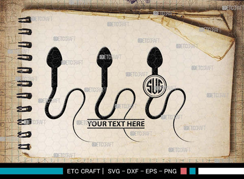 Sperm Monogram, Sperm Silhouette, Sperm SVG, Male Anatomy Svg, Semen Svg, Cum Svg, Sex Funtion Svg, Human sperm cell Svg, SB00581 SVG ETC Craft 