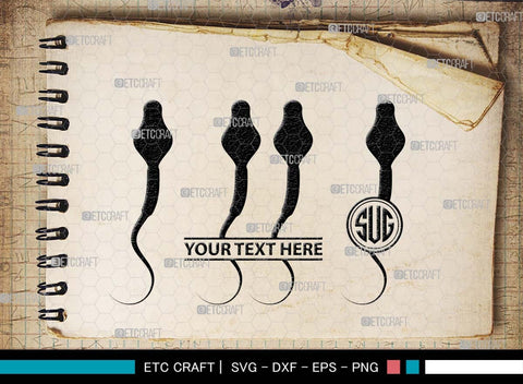 Sperm Monogram, Sperm Silhouette, Sperm SVG, Male Anatomy Svg, Semen Svg, Cum Svg, Sex Funtion Svg, Human sperm cell Svg, SB00581 SVG ETC Craft 