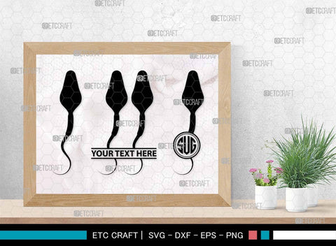 Sperm Monogram, Sperm Silhouette, Sperm SVG, Male Anatomy Svg, Semen Svg, Cum Svg, Sex Funtion Svg, Human sperm cell Svg, SB00581 SVG ETC Craft 