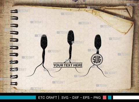 Sperm Monogram, Sperm Silhouette, Sperm SVG, Male Anatomy Svg, Semen Svg, Cum Svg, Sex Funtion Svg, Human sperm cell Svg, SB00581 SVG ETC Craft 