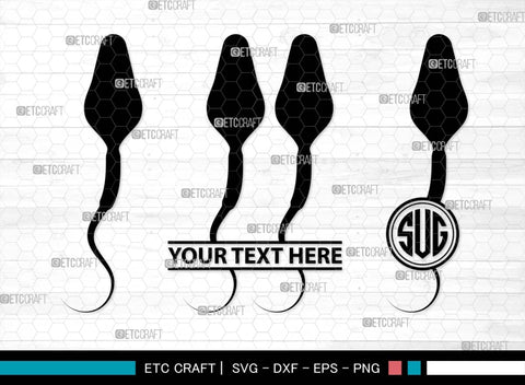 Sperm Monogram, Sperm Silhouette, Sperm SVG, Male Anatomy Svg, Semen Svg, Cum Svg, Sex Funtion Svg, Human sperm cell Svg, SB00581 SVG ETC Craft 