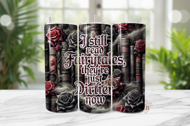 Spicy Book Lover 20oz Tumbler PNG, Dark Fantasy Wrap Sublimation BijouBay 