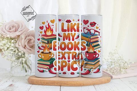 Spicy Books Tumbler Wrap Sublimation sassyprint 